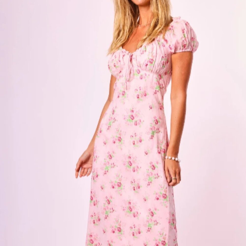 NEW Amy Jane London Daphne Floral Midi Dress – Pink Floral